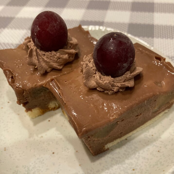 りんご入り焼かないチョコレートケーキ